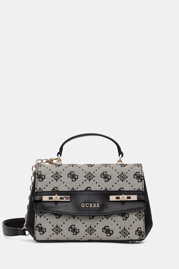 Guess poșetă MELINDA nu incape in A4 negru HWJP99.02200