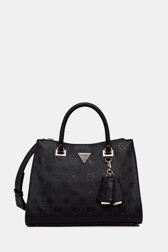 Guess torebka CRESIDIA wzorzyste czarny HWPD98.88070