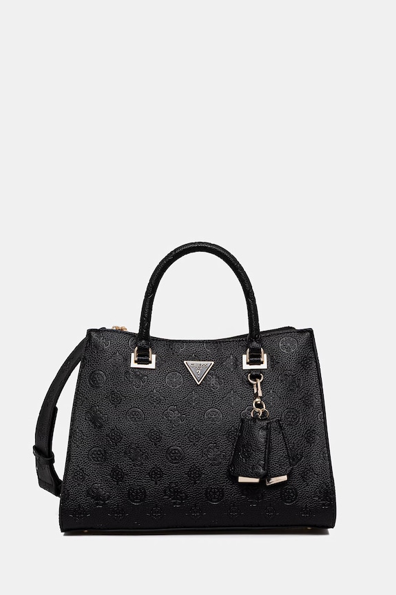 Guess torebka CRESIDIA wzorzyste czarny HWPD98.88070