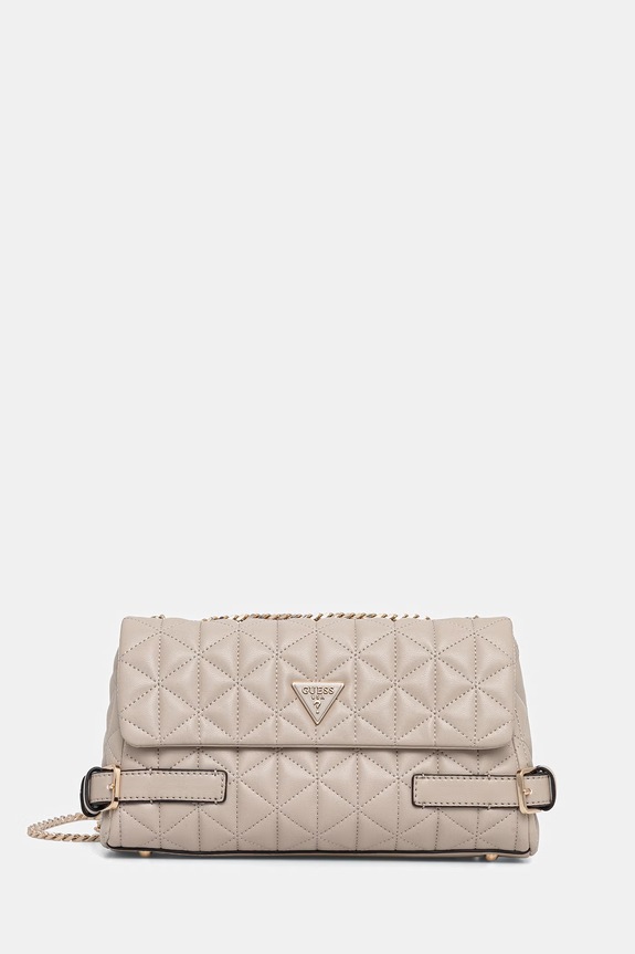 Guess torebka PAISLEIGH nie mieści A4 beżowy HWQG98.83210