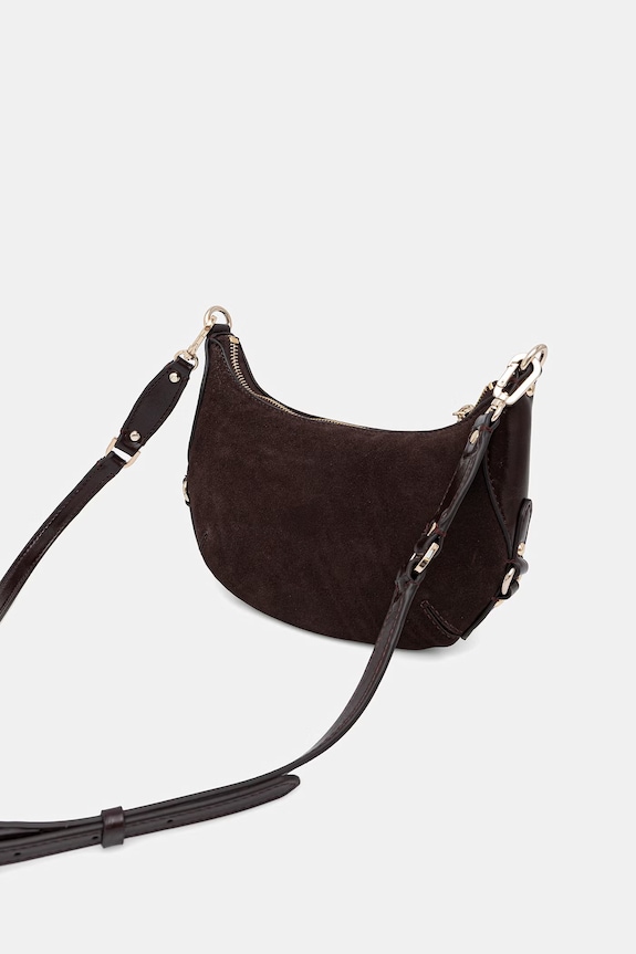 Guess torebka zamszowa MARSHA brązowy HWSG95.01720