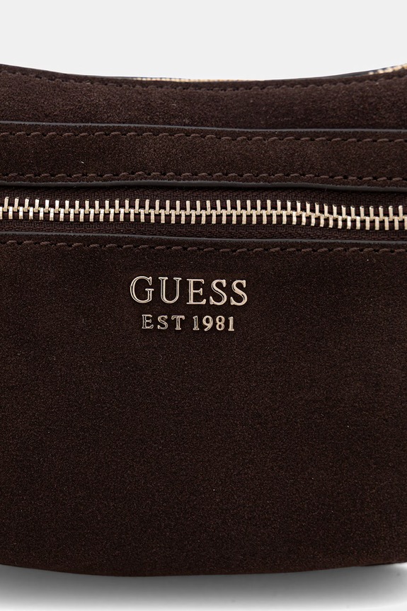 Guess torebka zamszowa MARSHA HWSG95.01720 brązowy