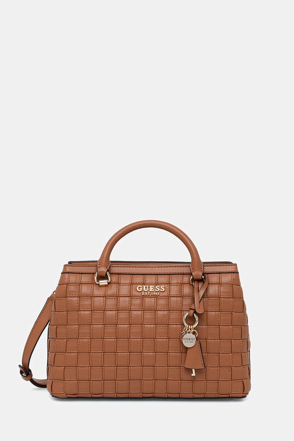 Τσάντα Guess SANDY απλικέ καφέ HWWG84.18060