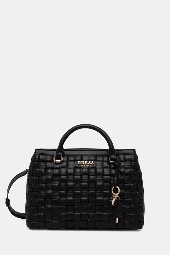 Τσάντα Guess SANDY απλικέ μαύρο HWWG84.18060