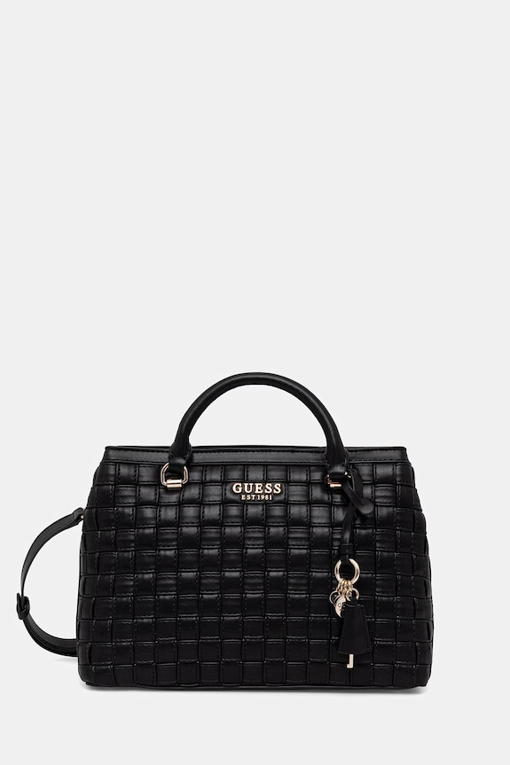 Τσάντα Guess SANDY απλικέ μαύρο HWWG84.18060