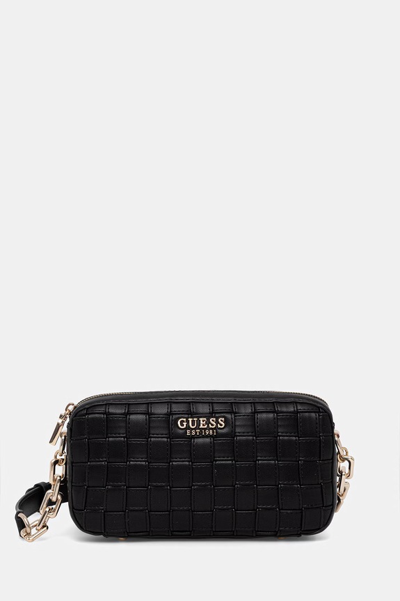 Τσάντα Guess SANDY απλικέ μαύρο HWWG84.18140