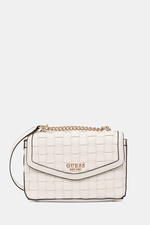 Τσάντα Guess SANDY απλικέ μπεζ HWWG84.18210