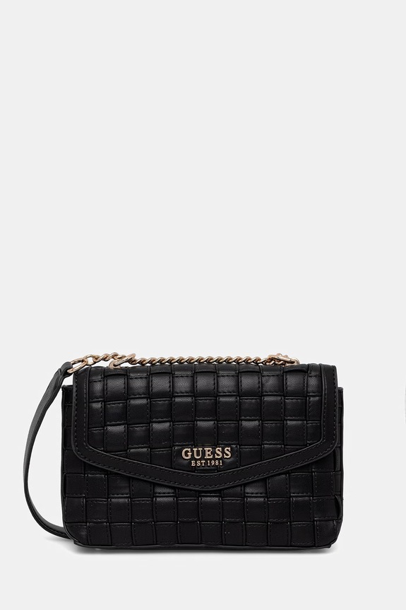Τσάντα Guess SANDY απλικέ μαύρο HWWG84.18210