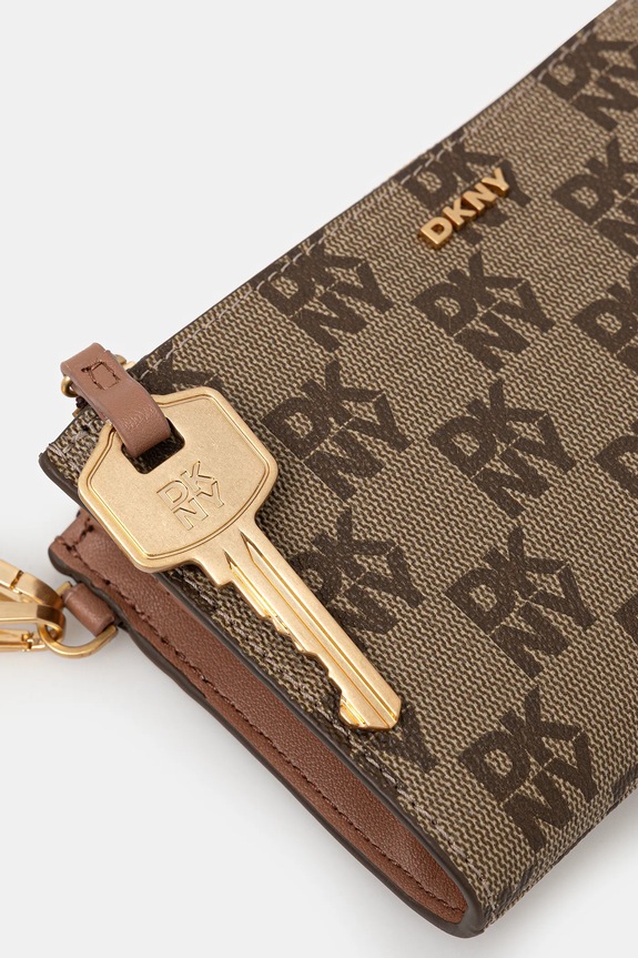 Dkny portfel brązowy R5456N80