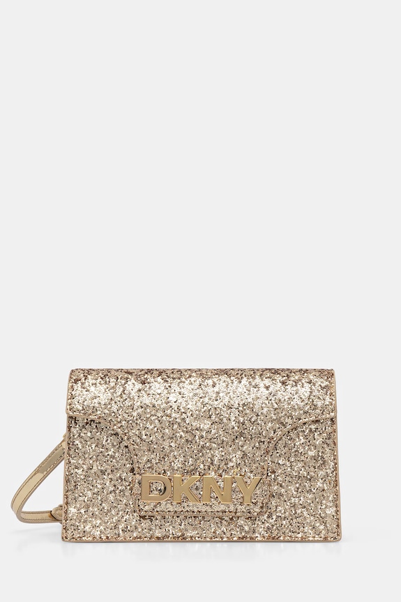 Dkny torebka aplikacja złoty R545DG58