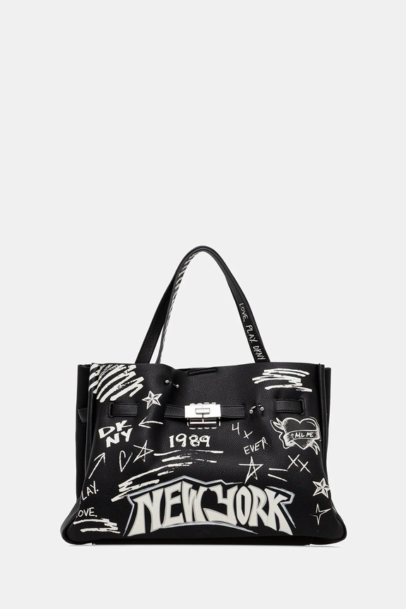 Dkny geantă incape in A4 negru R54DDK43