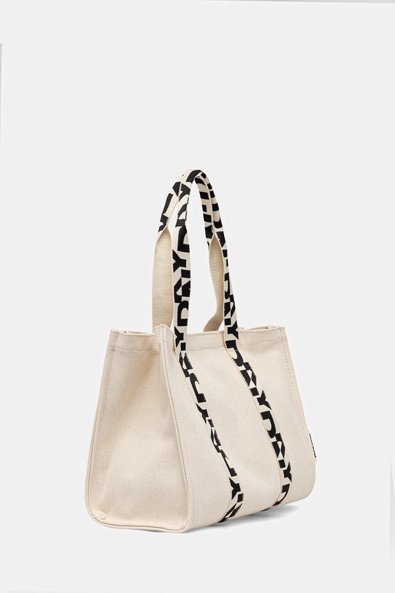 Bavlnená taška Dkny R54AGO39 béžová SS26