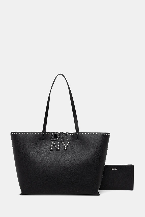 Τσάντα Dkny απομίμηση λείου δέρματος μαύρο R54AAJ38