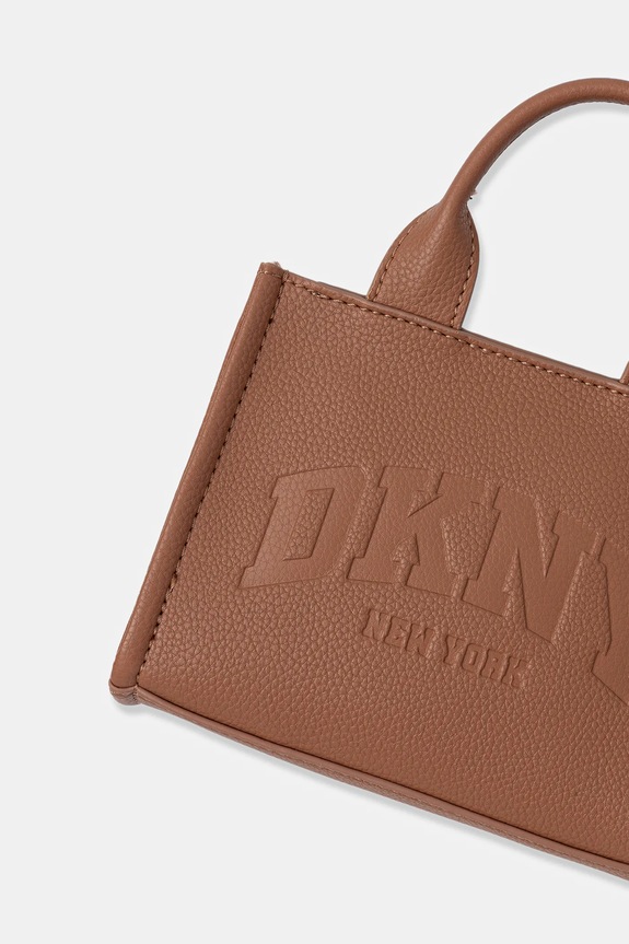 DKNY geantă pentru femei cu imitație de piele maro R53AAM56