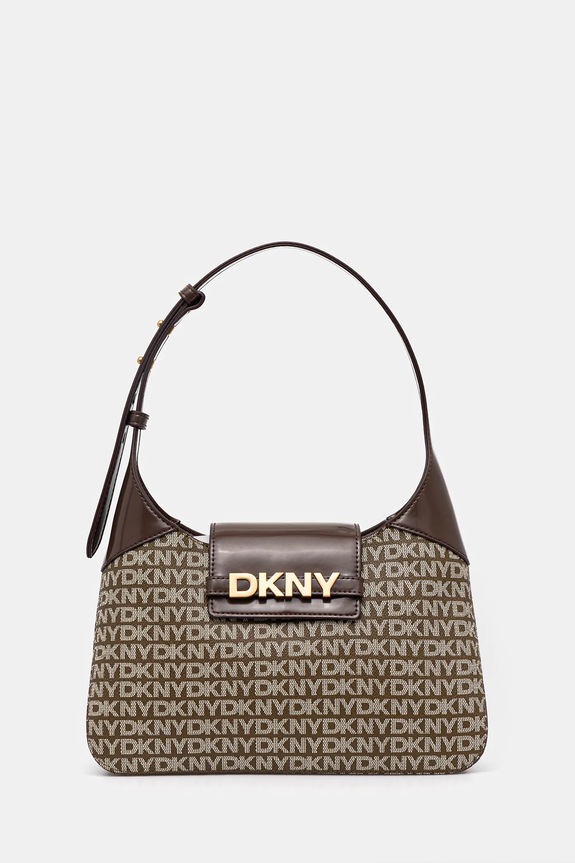 Τσάντα Dkny συνθετικό καφέ R5235L20