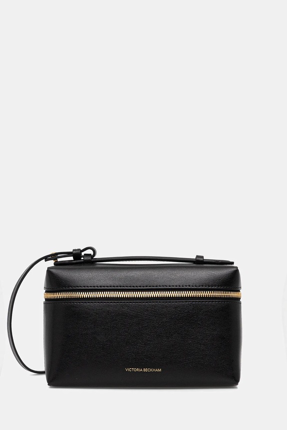 Victoria Beckham torebka skórzana Vanity skóra licowa czarny B126AAC007158A