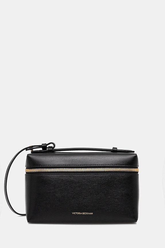 Victoria Beckham torebka skórzana Vanity skóra licowa czarny B126AAC007158A