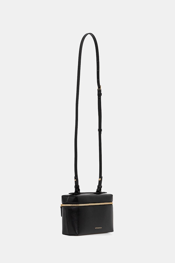 Victoria Beckham torebka skórzana Vanity B126AAC007158A czarny SS26