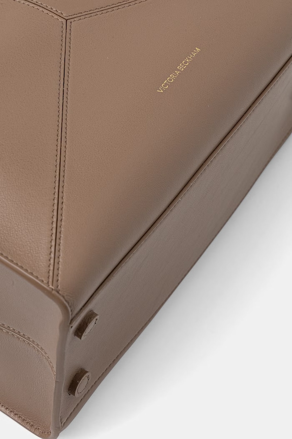 Victoria Beckham μικρή τσάντα γυναικεία δερμάτινη Plie καφέ B126AAC007198A
