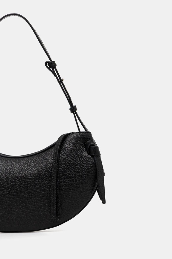 Δερμάτινη τσάντα Yuzefi FORTUNE COOKIE μαύρο YUZCO.HB.FC.L034