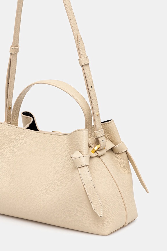 Accessori Yuzefi borsa a mano in pelle GYOZA YUZRS26.HB.GZ.L066 beige