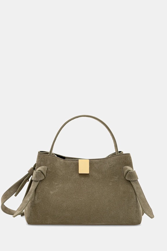 Yuzefi borsa in pelle scamosciata GYOZA MINI pelle scamosciata verde UZRS26.HB.MGZ.S025