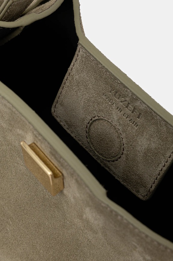 Yuzefi borsa in pelle scamosciata GYOZA MINI UZRS26.HB.MGZ.S025 verde