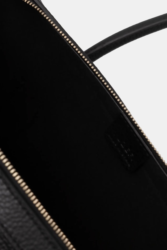 Δερμάτινη τσάντα Yuzefi LARGE BRIOCHE YUZRS26.HB.LBD.L034 μαύρο