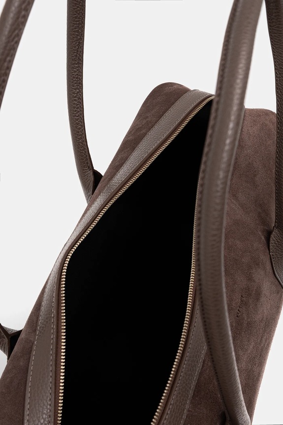 Usnjena torbica Yuzefi LARGE BRIOCHE YUZRS26.HB.LBD.S026 rjava