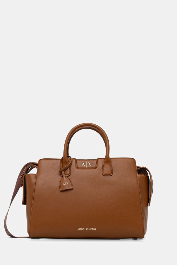 Armani Exchange torebka mieści A4 brązowy XW002157.AF19892