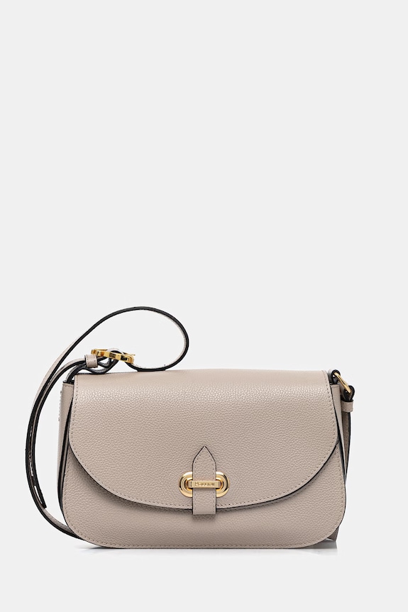 Δερμάτινη τσάντα Pollini λείο δέρμα μπεζ PC4404PP1OQC0