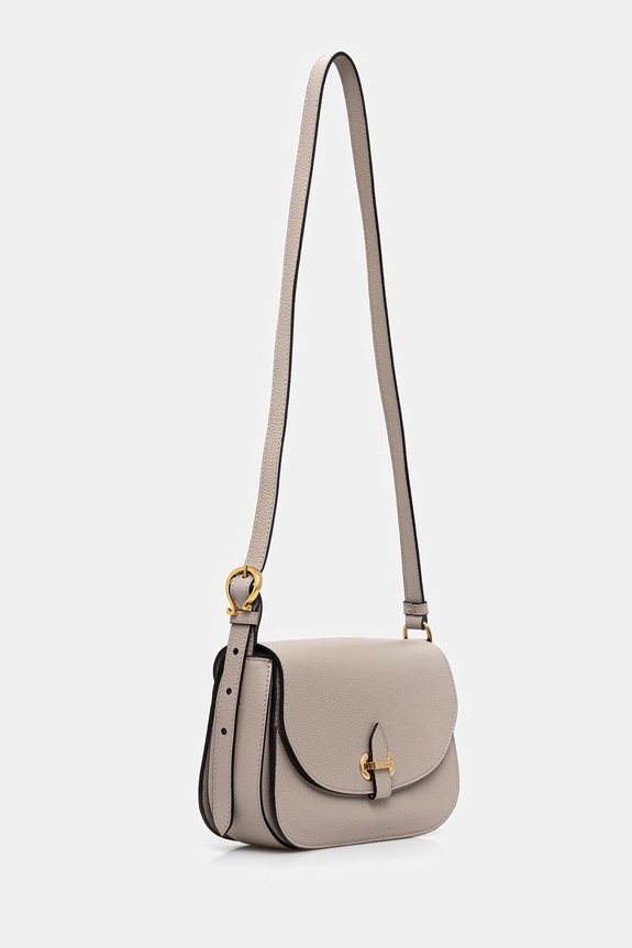 Δερμάτινη τσάντα Pollini PC4404PP1OQC0 μπεζ SS26