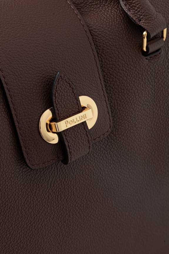 Δερμάτινη τσάντα Pollini καφέ PC4432PP1OQC0