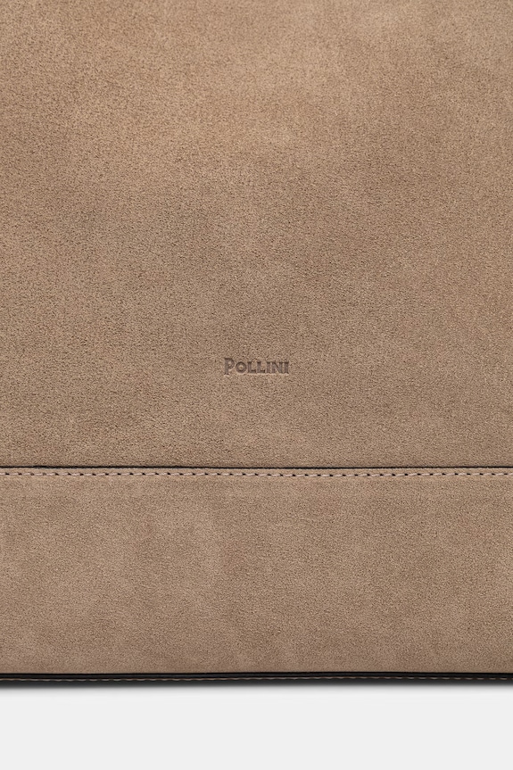 Pollini tote bag de damă din piele întoarsă verde PC4444PP1OQE1