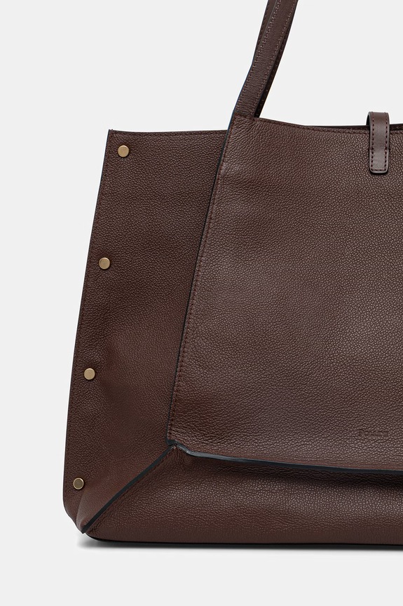 Αξεσουάρ Δερμάτινη τσάντα Pollini PC4415PP1OQC1 καφέ