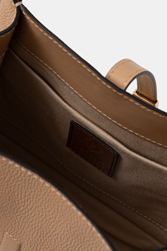 Δερμάτινη τσάντα Pollini μπεζ PC4416PP1OQC1