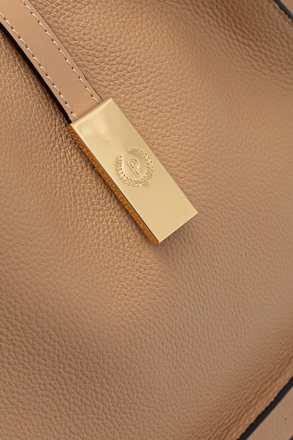Δερμάτινη τσάντα Pollini PC4416PP1OQC1 μπεζ
