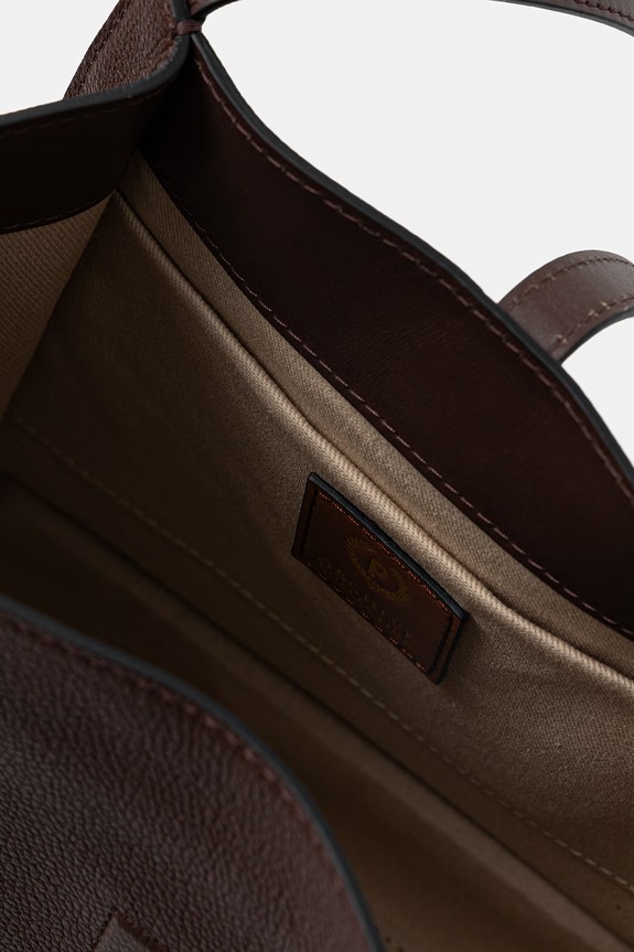 Δερμάτινη τσάντα Pollini PC4416PP1OQC1 καφέ