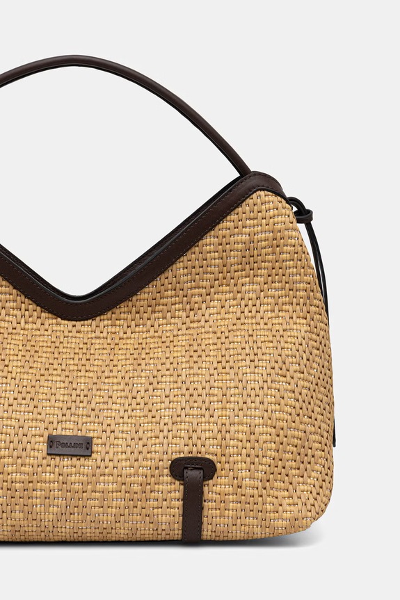 Akcesoria Pollini torebka shopper damska PC4417PP0OQM1 beżowy