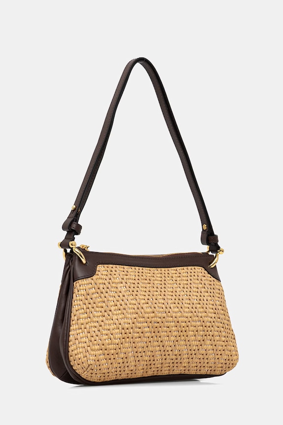 Pollini torebka crossbody damska pleciona PC4452PP0OQM1 beżowy SS26