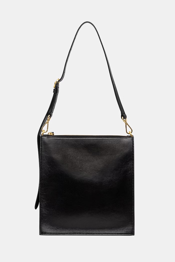Pollini geantă tote pentru femei, din piele negru PC4455PP0OQA0
