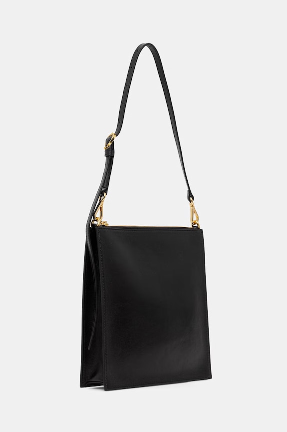 Pollini geantă tote pentru femei, din piele PC4455PP0OQA0 negru SS26