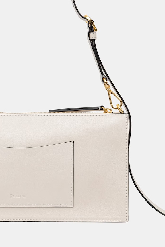 Accesorii Pollini geantă plic pentru femei, din piele PC4456PP0OQA0 bej
