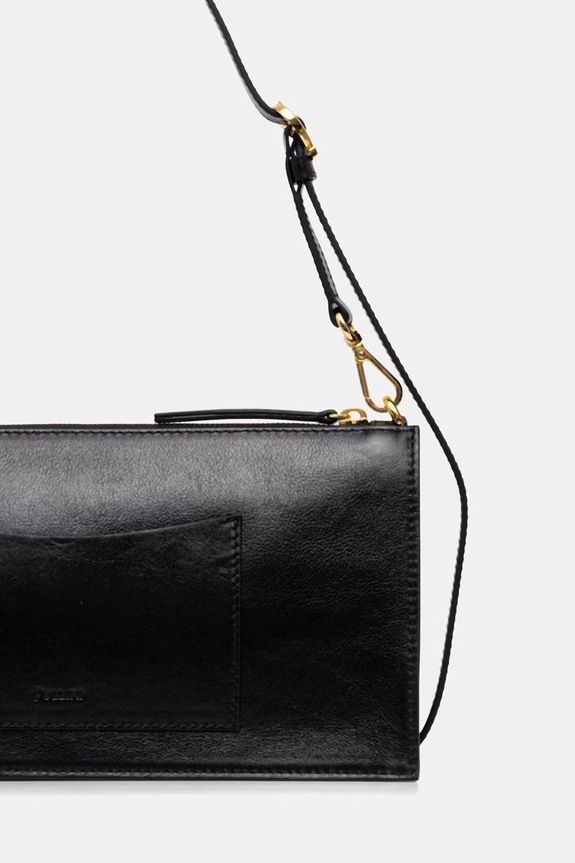 Accesorii Pollini geantă plic pentru femei, din piele PC4456PP0OQA0 negru