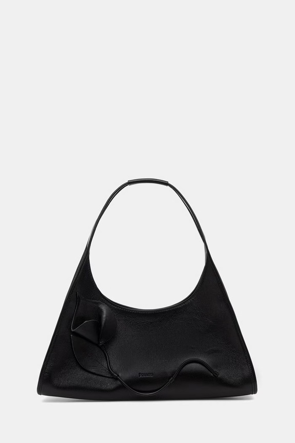 Pollini torebka hobo damska skórzana czarny PC4458PP0OQA1