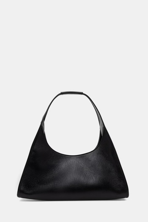 Akcesoria Pollini torebka hobo damska skórzana PC4458PP0OQA1 czarny