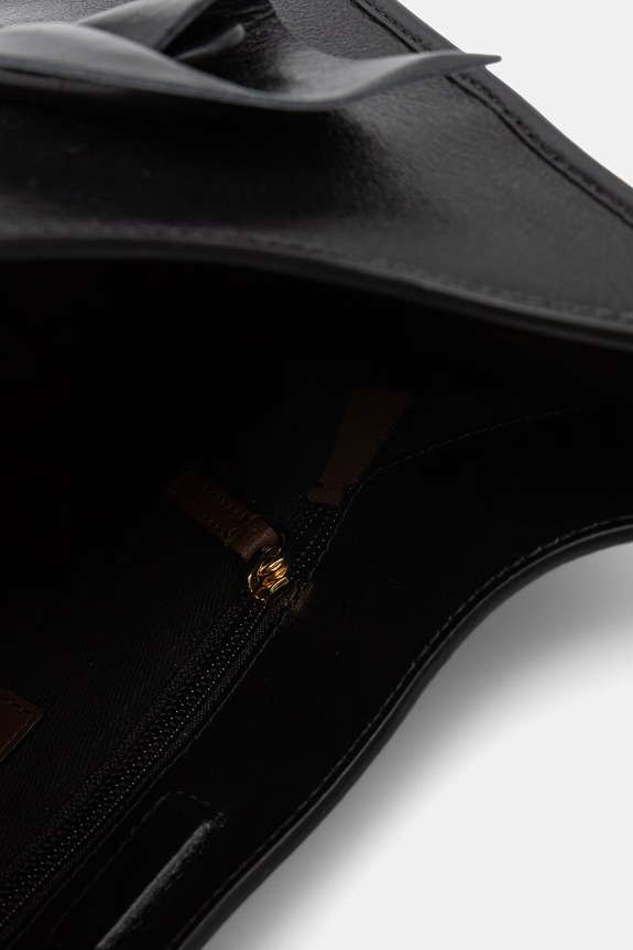 Pollini torebka hobo damska skórzana PC4458PP0OQA1 czarny