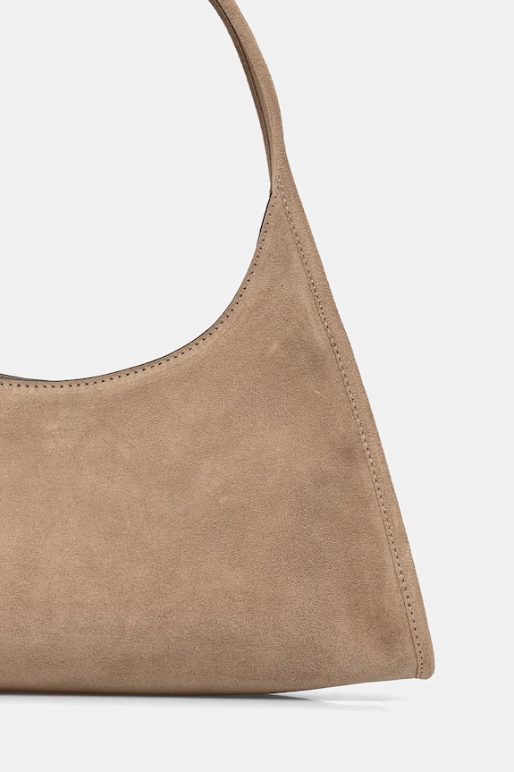 Accesorii Pollini geantă baguette pentru femei, din piele întoarsă PC4457PP0OQE2 bej
