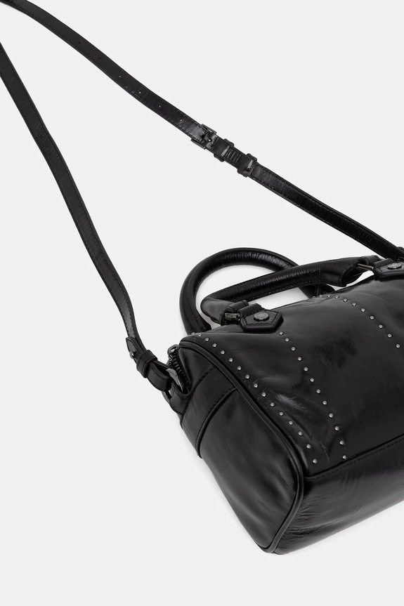 Accesorii ZADIG&VOLTAIRE geantă de piele XS SUNNY VIBE STUDS LWBA04173 negru