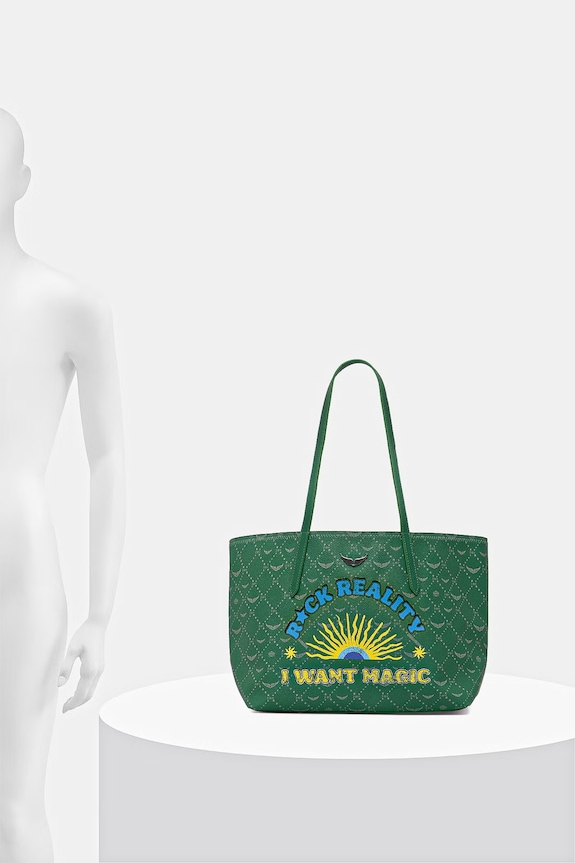 Zadig&Voltaire torebka shopper damska z imitacji skóry Z SHOPPER MONOGRAM TAG LWBA04281
